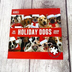 Professor Puzzle Holiday Dogs 500 Piece Jigsaw Christmas Puzzle  19 x 14‎